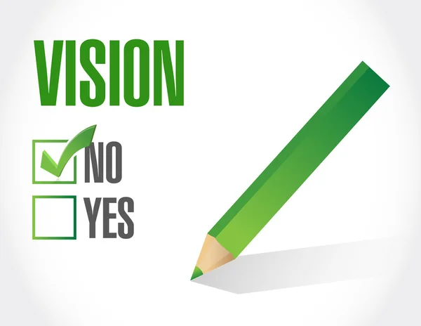 No vision sign concept illustration — Stock Photo, Image