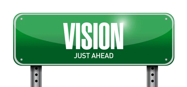 Vision road sign concept illustration — Stock Photo, Image