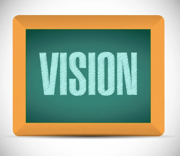 Vision blackboard sign concept illustration — Stock Photo, Image