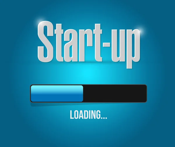 Start-up loading bar sign concept — Stock Photo, Image