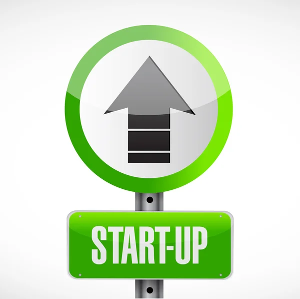 Start-up road tecken konceptet illustration — Stockfoto