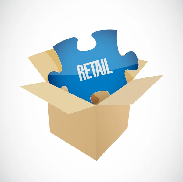 Retail missing piece sign concept illustration — Stock Photo, Image