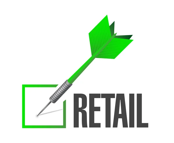 Retail check mark sign concept — Stock Photo, Image