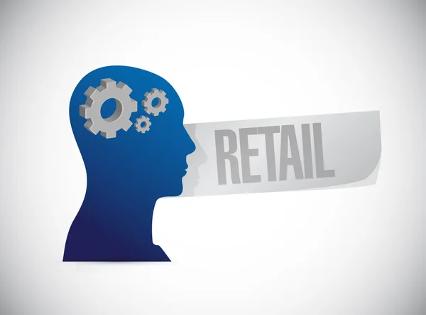 Retail mind sign concept illustration — Stock Photo, Image