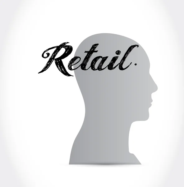 Retail head sign concept illustration — Stock Photo, Image