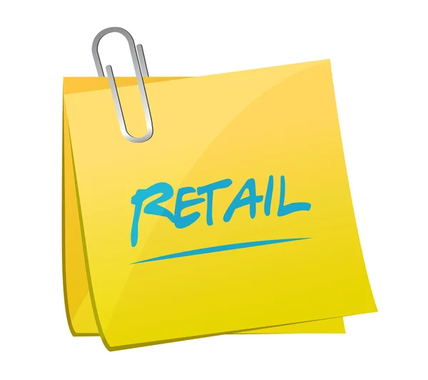 retail post message sign concept