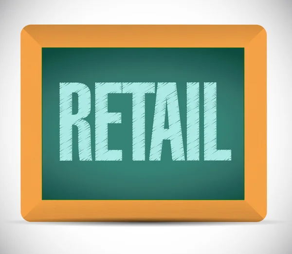 Retail chalkboard sign concept illustration — Stock Photo, Image
