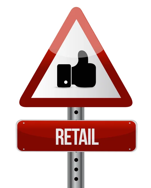 Retail warning sign concept illustration design — Stock Photo, Image