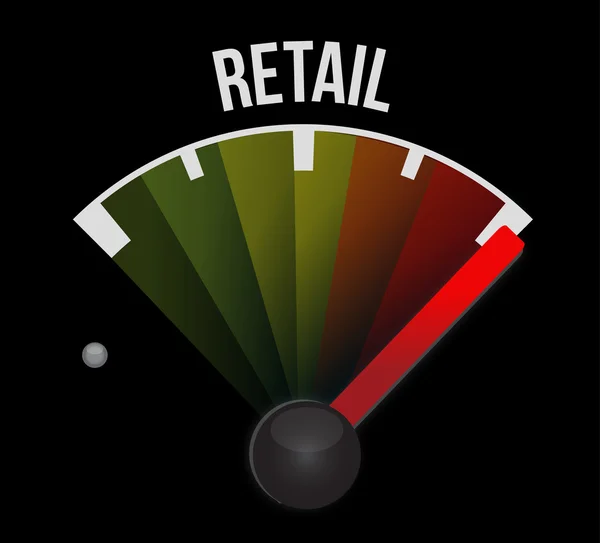 Retail sales mätaren tecken konceptet illustration — Stockfoto