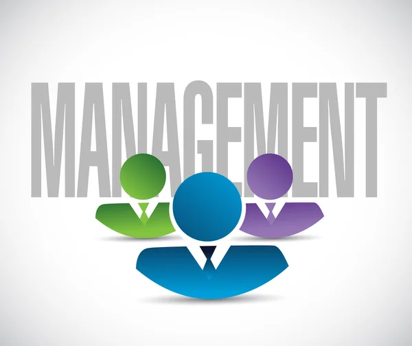 Management Team unterschreibt Illustration Design — Stockfoto