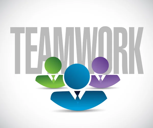 Teamwork sign illustration design graphic — Stock Photo, Image
