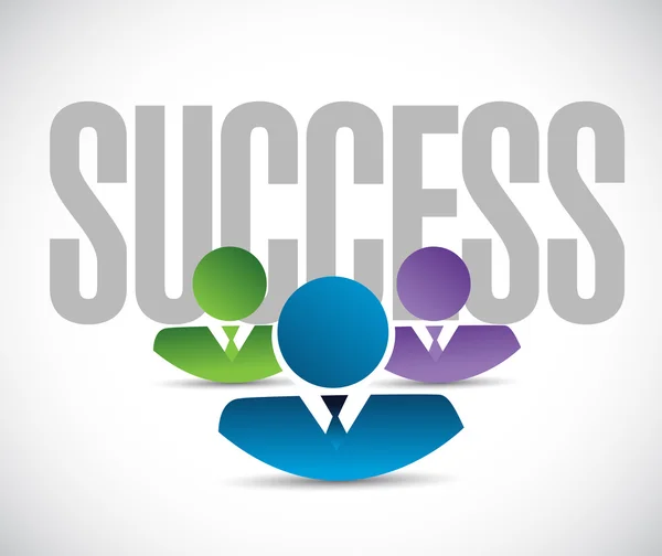 Success team sign illustration design graphic — Stock Photo, Image