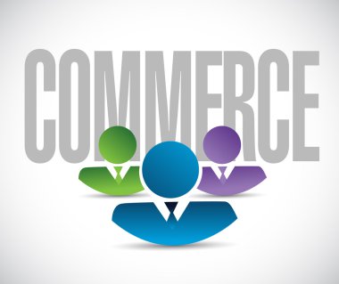 Ticaret takım işareti illüstrasyon tasarım grafik