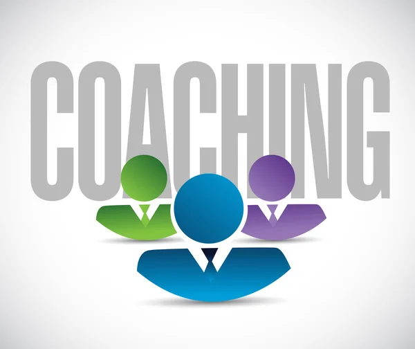 Coaching team tecken illustration design grafiska — Stockfoto