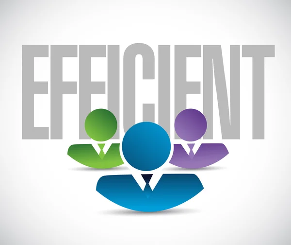 Efficient team sign illustration design graphic — Stock Photo, Image