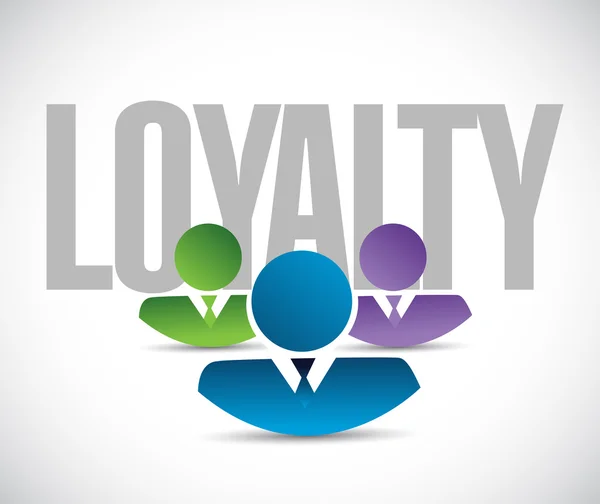 Loyalitet team tegn illustration design grafik - Stock-foto