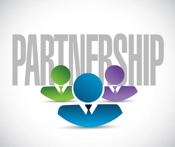 Partnership team sign illustration design graphic — Stock Photo, Image