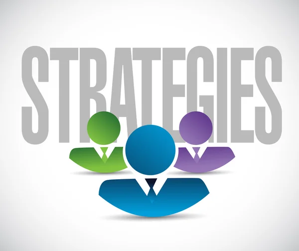 Strategies team sign illustration design graphic — Stock Photo, Image