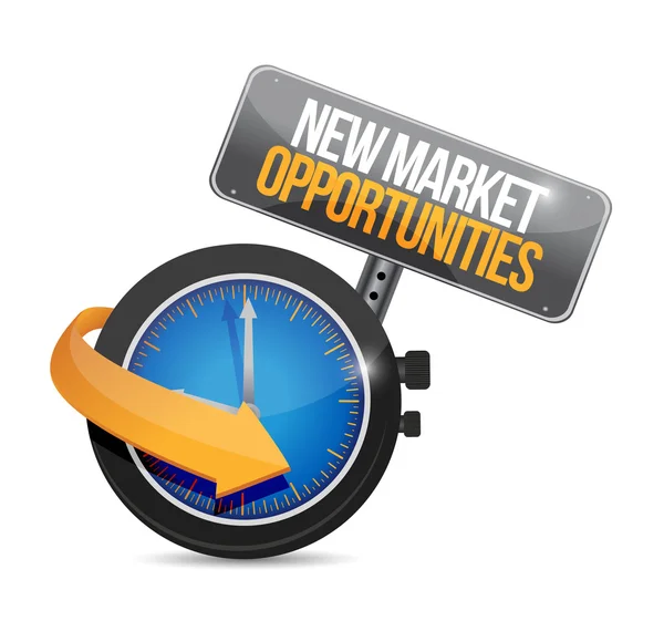 New market opportunities watch sign concept — Stock Photo, Image