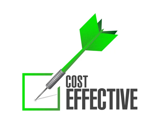 Cost effective check approval sign concept — Stock Photo, Image