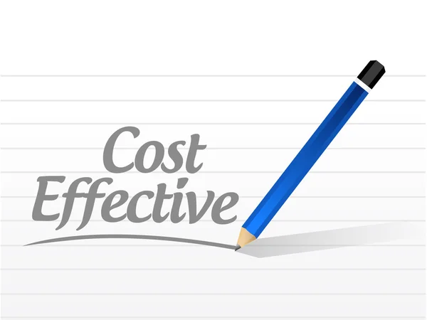 Cost effective message sign concept — Stock Photo, Image