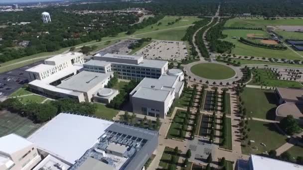 Vista aérea de um campus de educação na Flórida — Vídeo de Stock