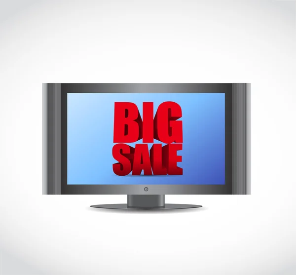 Big sale tv ad business sign — Stock Photo, Image