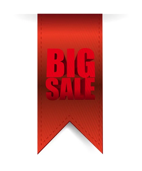 Big sale hanging banner business sign — Stock Photo, Image