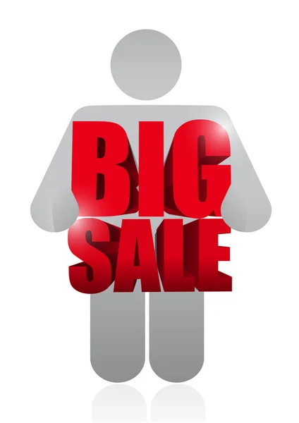 Big sale avatar business sign — Stock Photo, Image