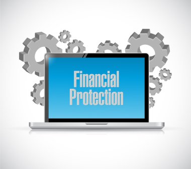 Finansal koruma teknik bilgisayar işareti kavramı