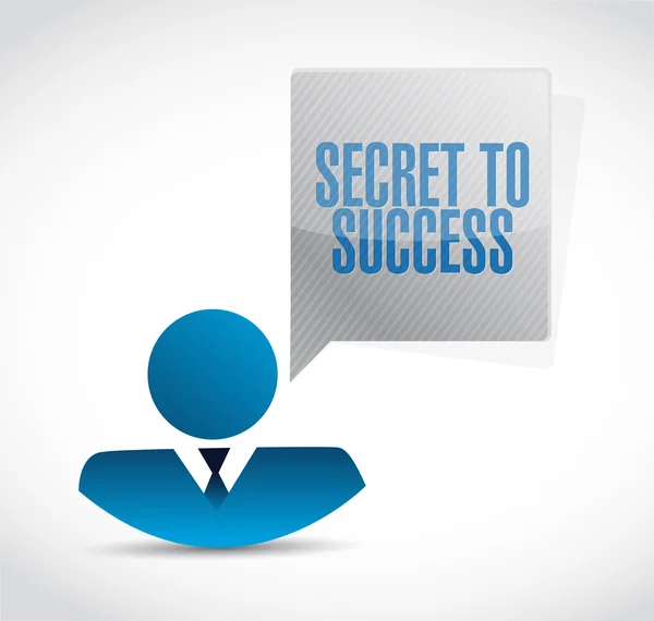 Secreto para el éxito hombre de negocios signo concepto — Foto de Stock