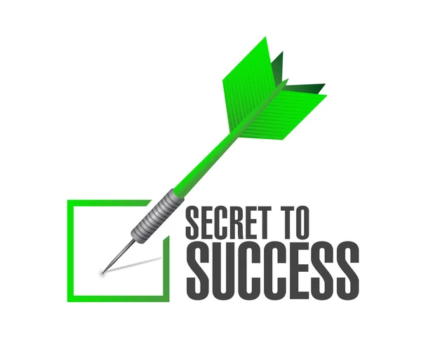 Secret to success approval dart sign concept — Φωτογραφία Αρχείου