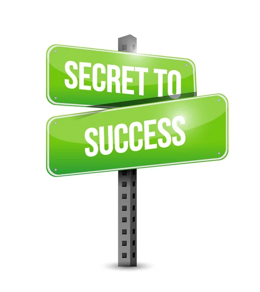 Secret to success street sign concept — Stock Photo, Image