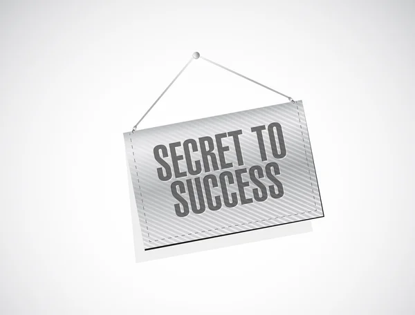 Secret to success banner sign concept — Stock Photo, Image