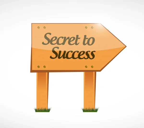 Secret to success wood sign concept — Stock Photo, Image