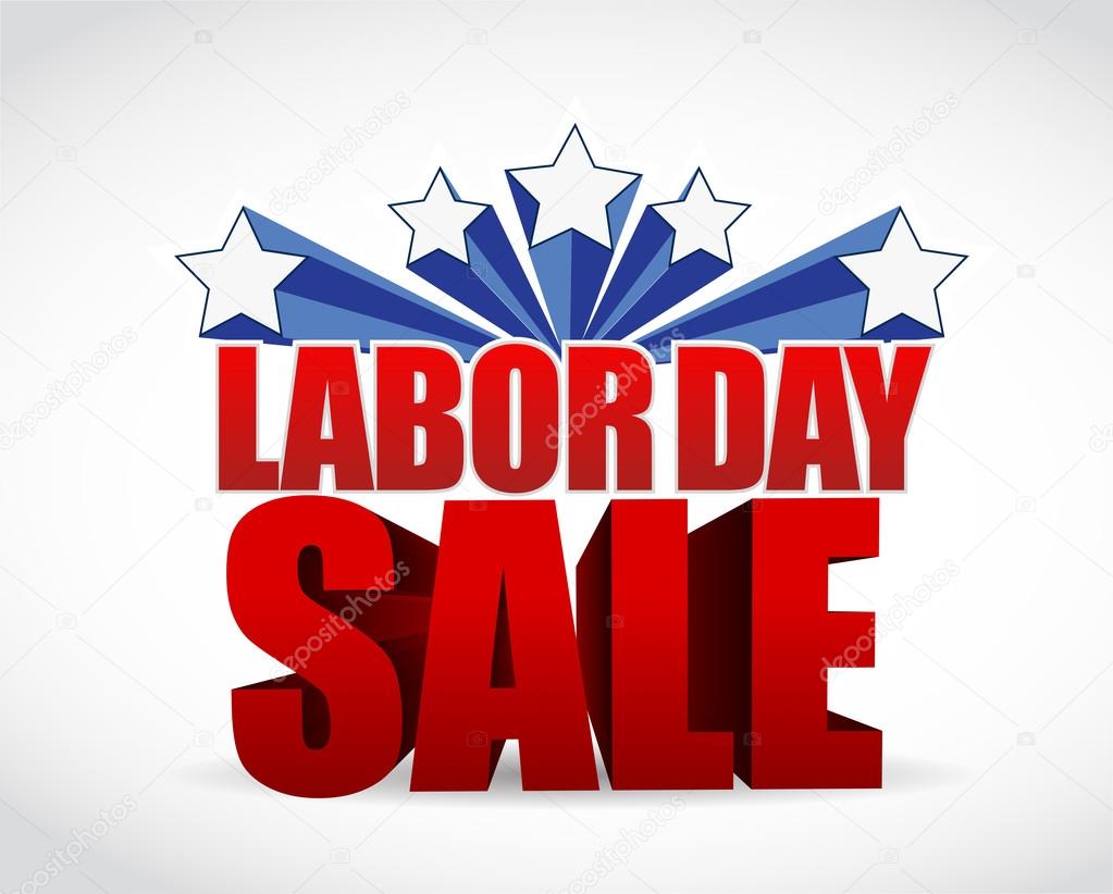 Labor day sale sign illustration design Stock Photo by ©alexmillos 82281844