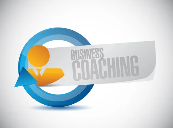 Business Coaching Leute unterzeichnen Konzept — Stockfoto