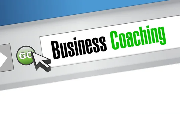 Business coaching online jel fogalma — Stock Fotó