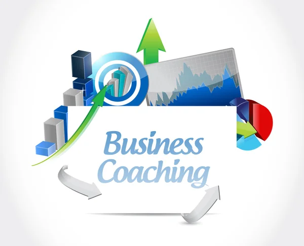 Business coaching Tanács jel koncepció — Stock Fotó