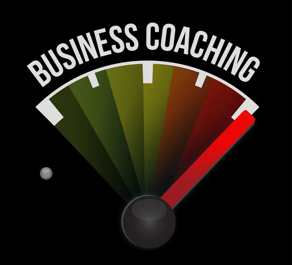 Concepto de signo de medidor de coaching empresarial — Foto de Stock