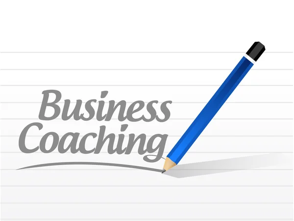 Entreprise coaching message signe concept — Photo