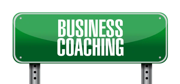Business coaching street sign concept — Stock Photo, Image