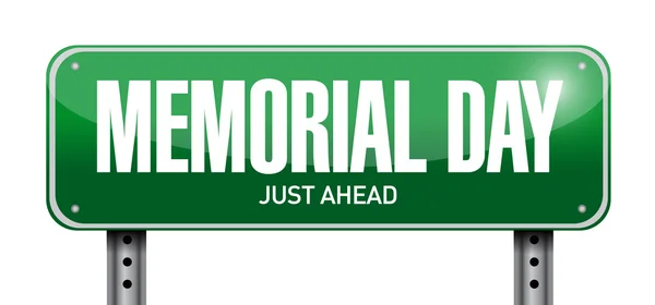 Memorial day post sign illustration design — Stock Photo, Image