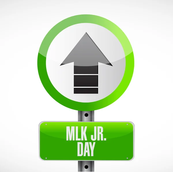 MLK jr. day street sign illustration design — Stok Foto