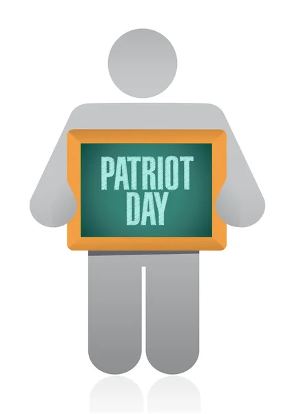 Patriot day avatar board sign illustration design — Stock Photo, Image