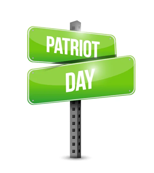 Patriot day street sign illustration design icon — Stock Photo, Image