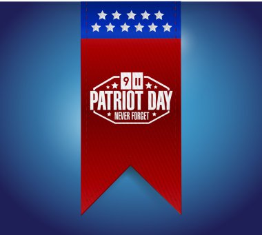 patriot day sign hanging banner clipart