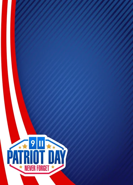 Oss patriot day tecken bakgrund illustration — Stockfoto