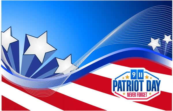 Patriot day oss flagga grafik bakgrund — Stockfoto