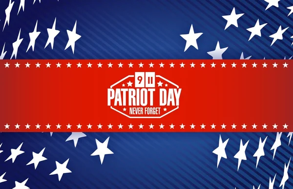 Patriot day star banner background — Stock Photo, Image